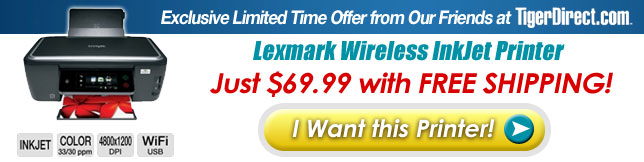 Lexmark Wireless Printer Offer